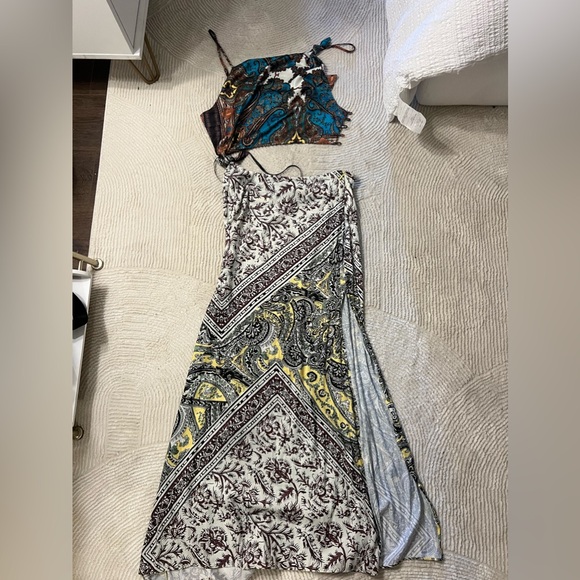 New Free People Ingrid Midi Dress Size 12 - Picture 7 of 10